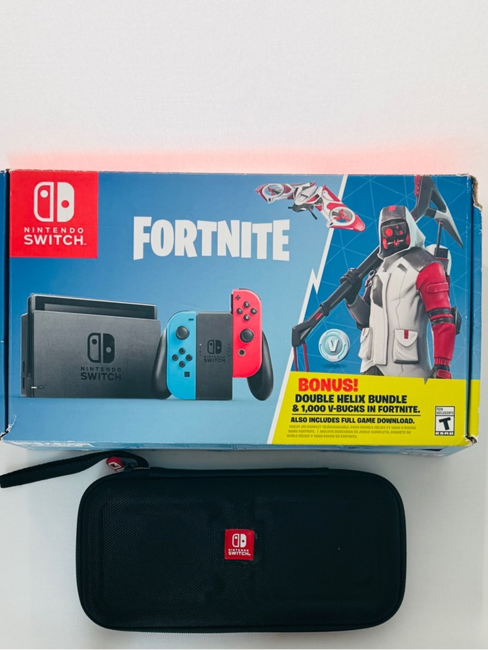 Nintendo Switch V1 UNPATCHED HAC-001 - Fortnite Edition Box Bundle